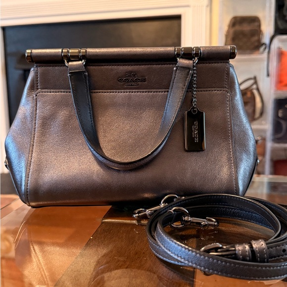 Coach Handbags - Coach Grace 20 – Metallic Black + Gunmetal – NWOT